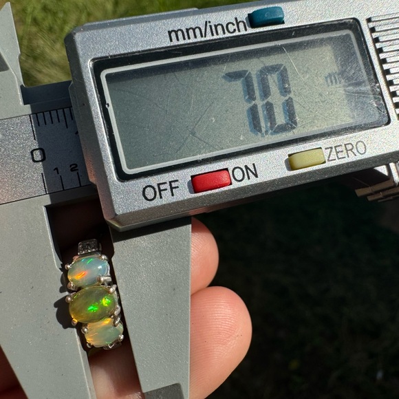 1.20ctw genuine Ethiopian Welo Opal solid  sterling silver ring- new with tags - Picture 9 of 13